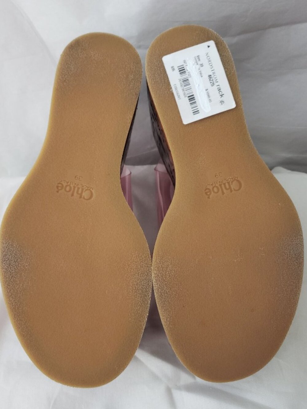 Chloe Maxime Platform Wedge Sandal PVC Clear Pink NWT $1090 - Picture 15 of 16